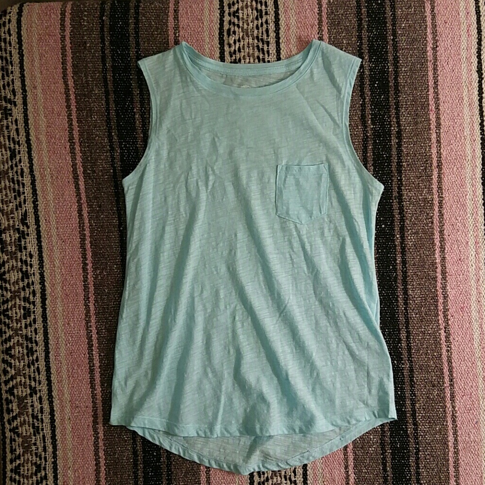 Summer blue tank top